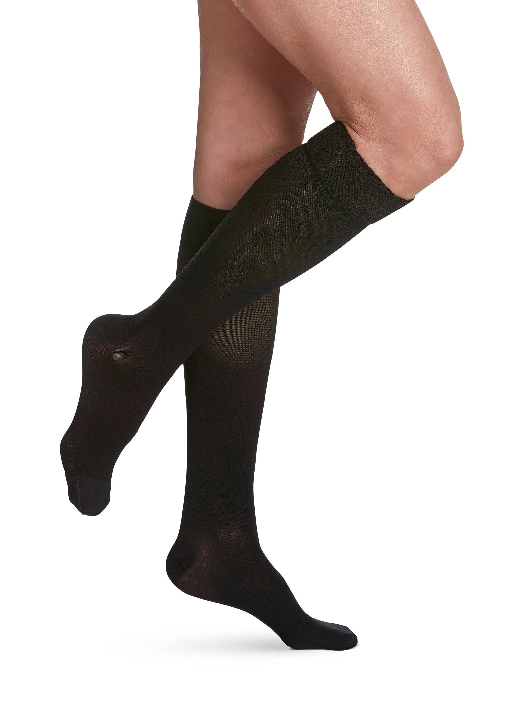 Sigvaris Opaque (Formerly 860 Select Comfort) Women's Knee High w/ Silicone 30-40mmHg-Closed Toe