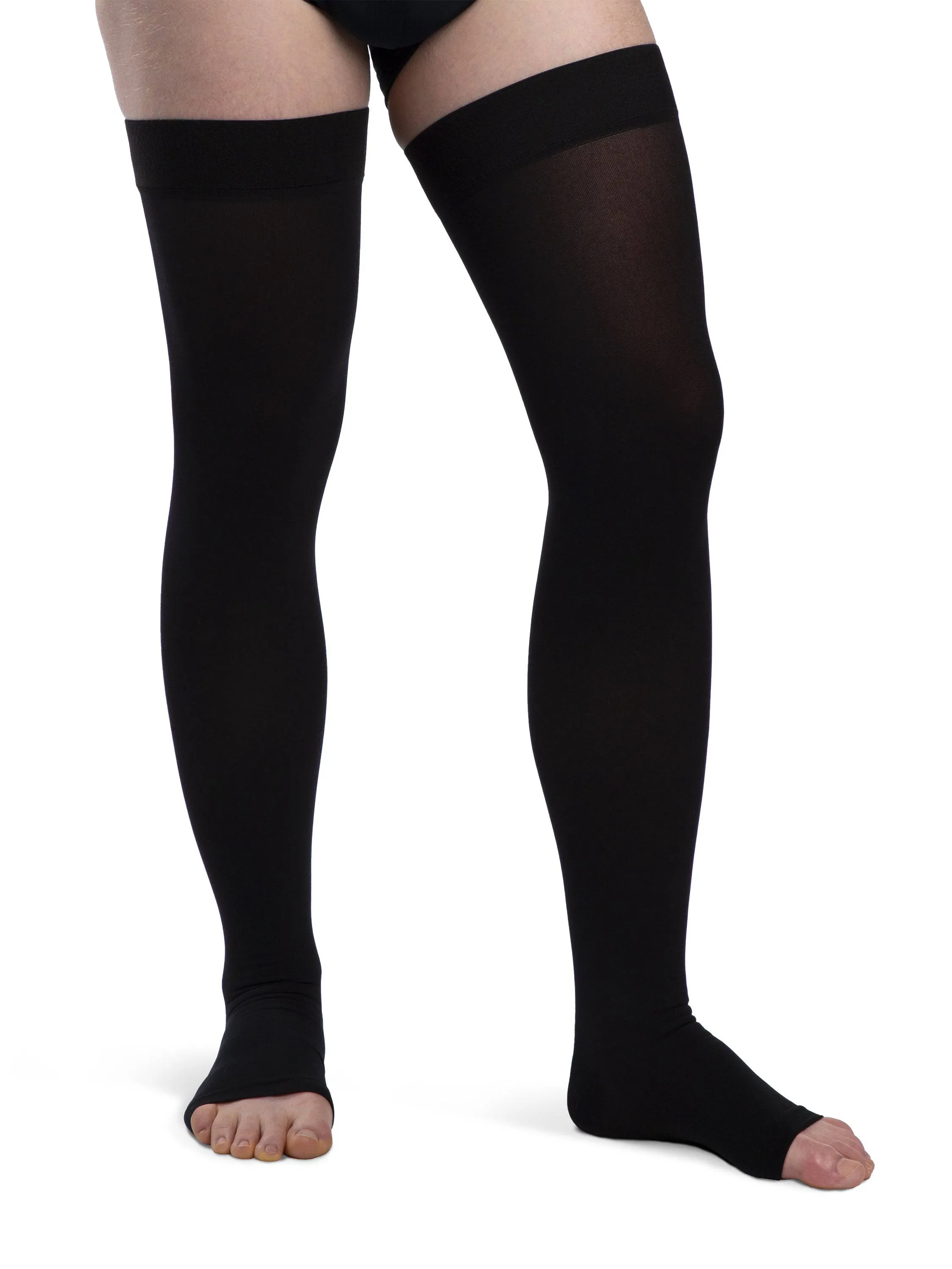 Sigvaris Opaque Unisex Thigh High  20-30mmHg-Open Toe