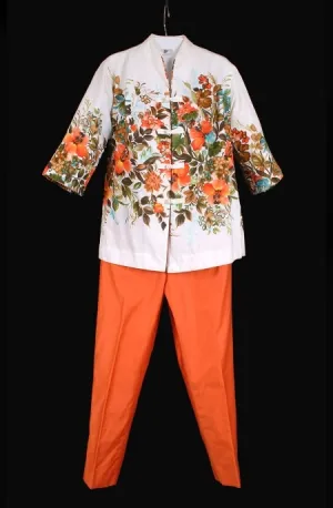 Silk Cigarette Pant Set