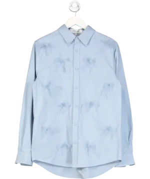 Sister Jane Blue Penny Tulle Bow Shirt UK XS