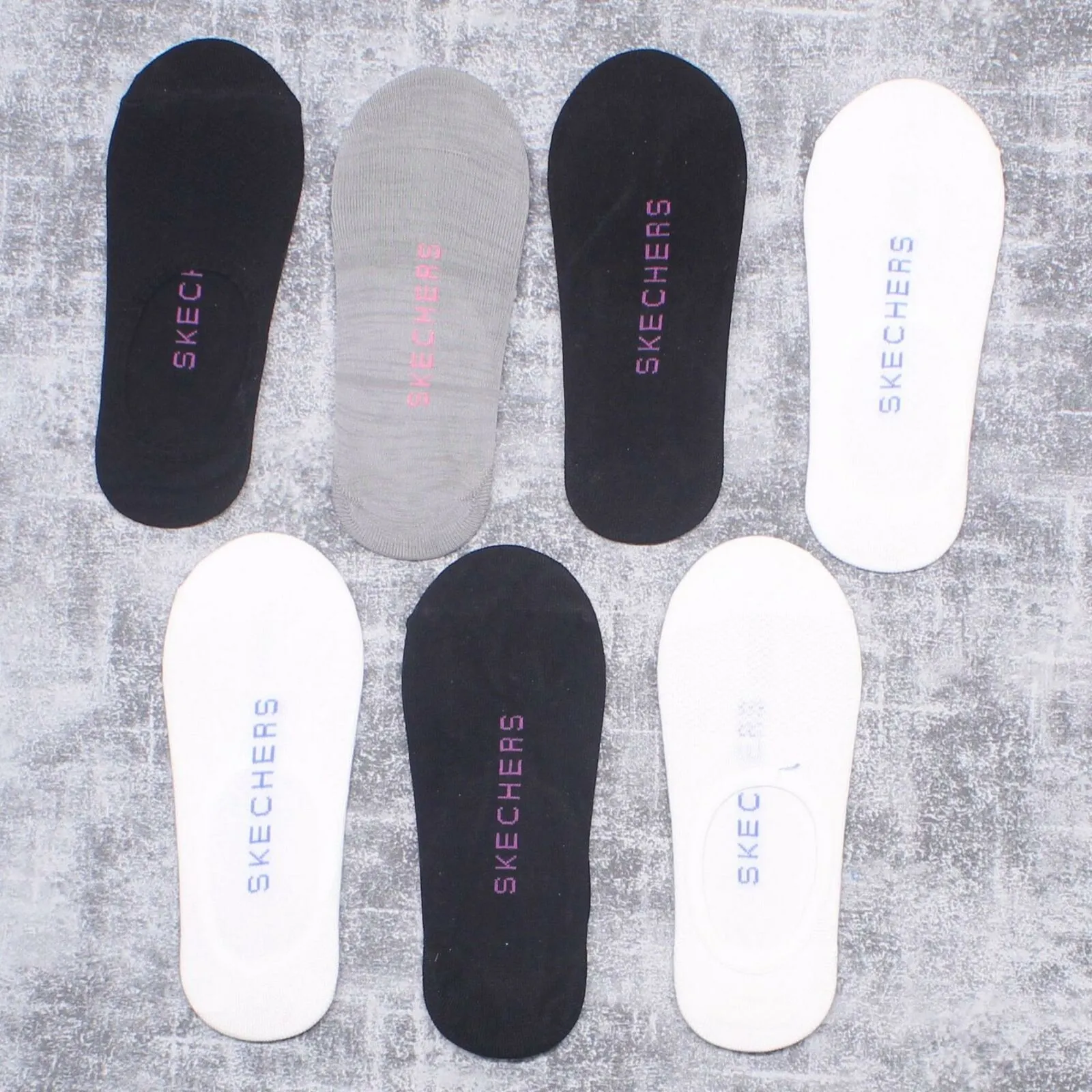 Skechers Women's 7 Pack Invisible No Show Liners Socks