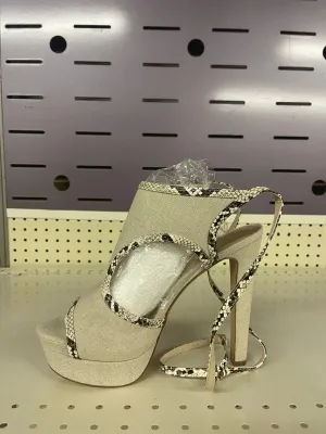 Snake Skin High Heels