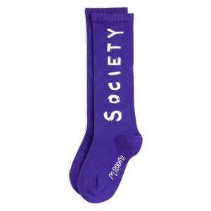 Society Knee-High Socks - Purple
