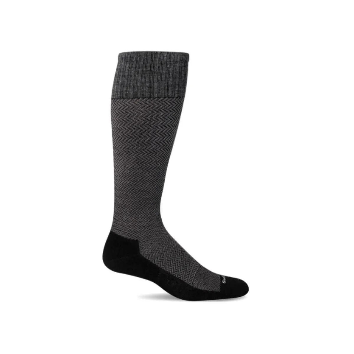 Sockwell Herringbone - Black