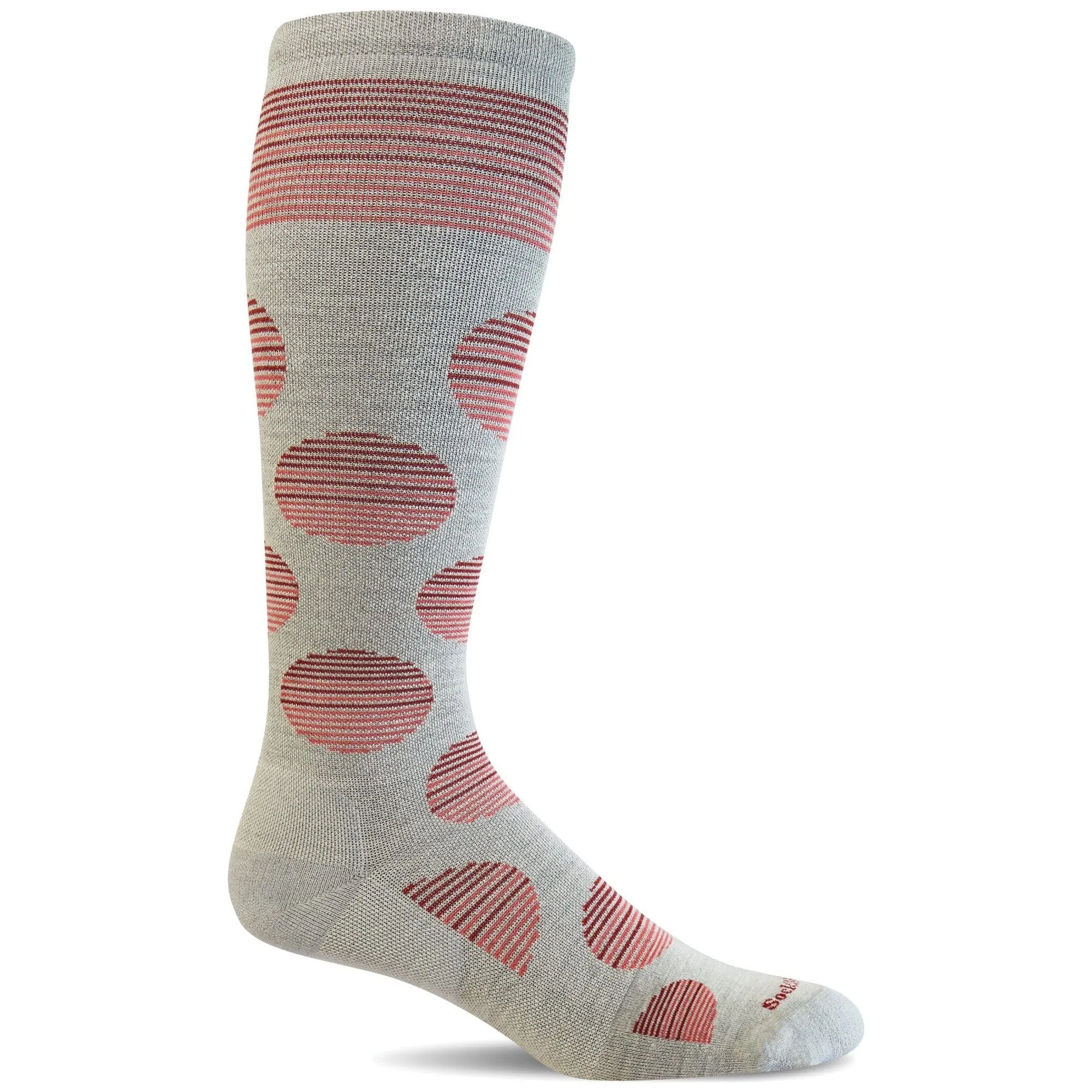 Sockwell Womens Featherweight Dot Moderate Compression Knee-High Socks