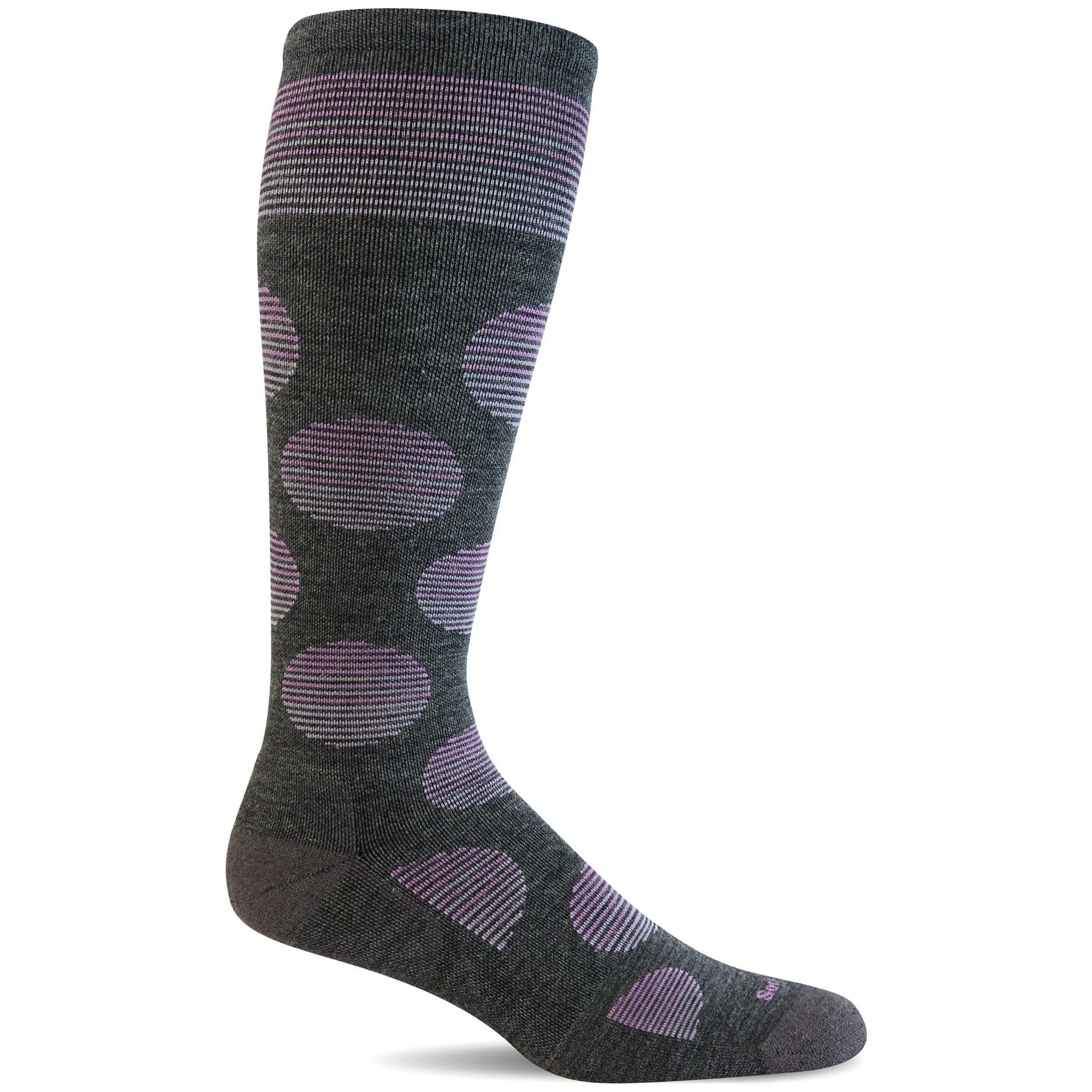 Sockwell Womens Featherweight Dot Moderate Compression Knee-High Socks