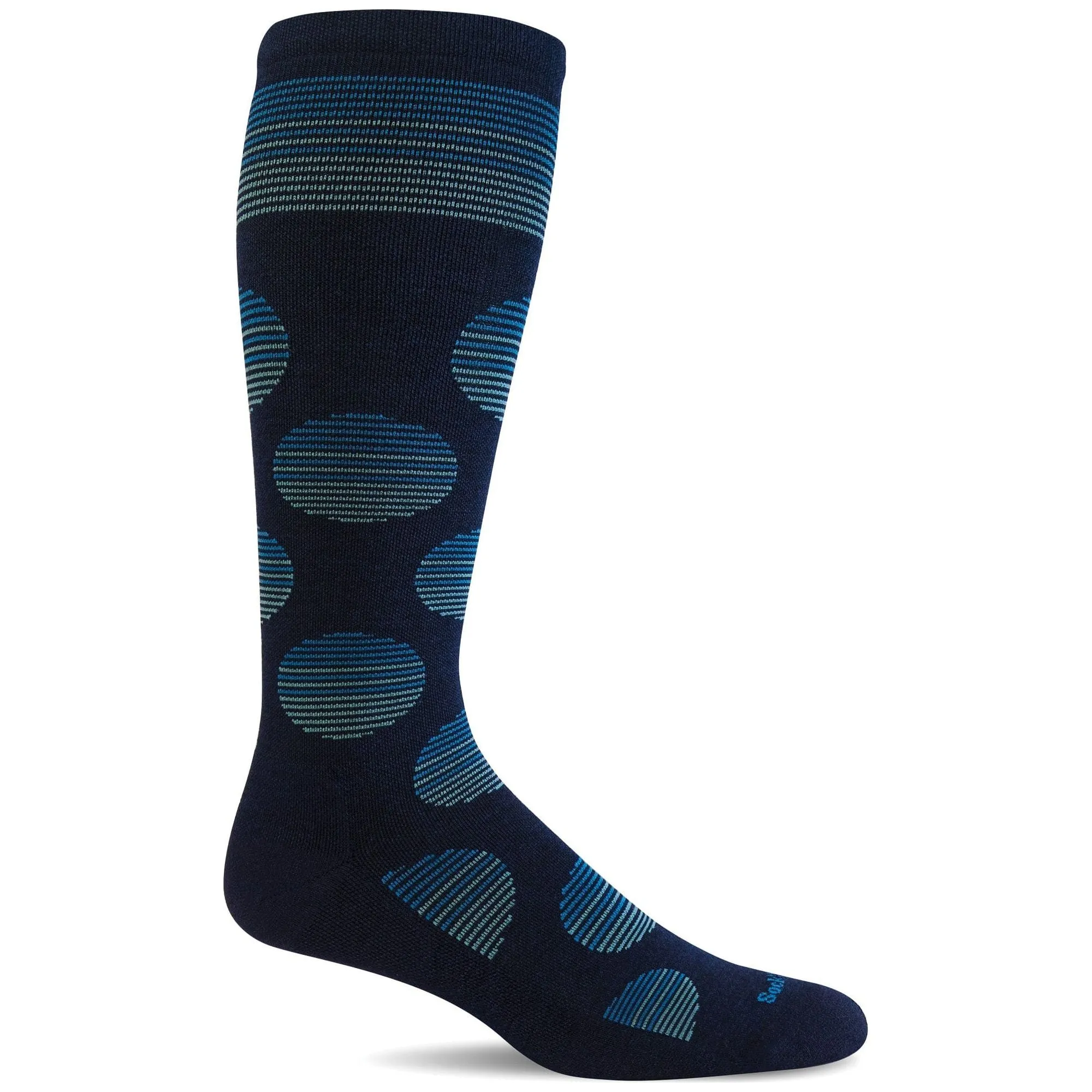 Sockwell Womens Featherweight Dot Moderate Compression Knee-High Socks