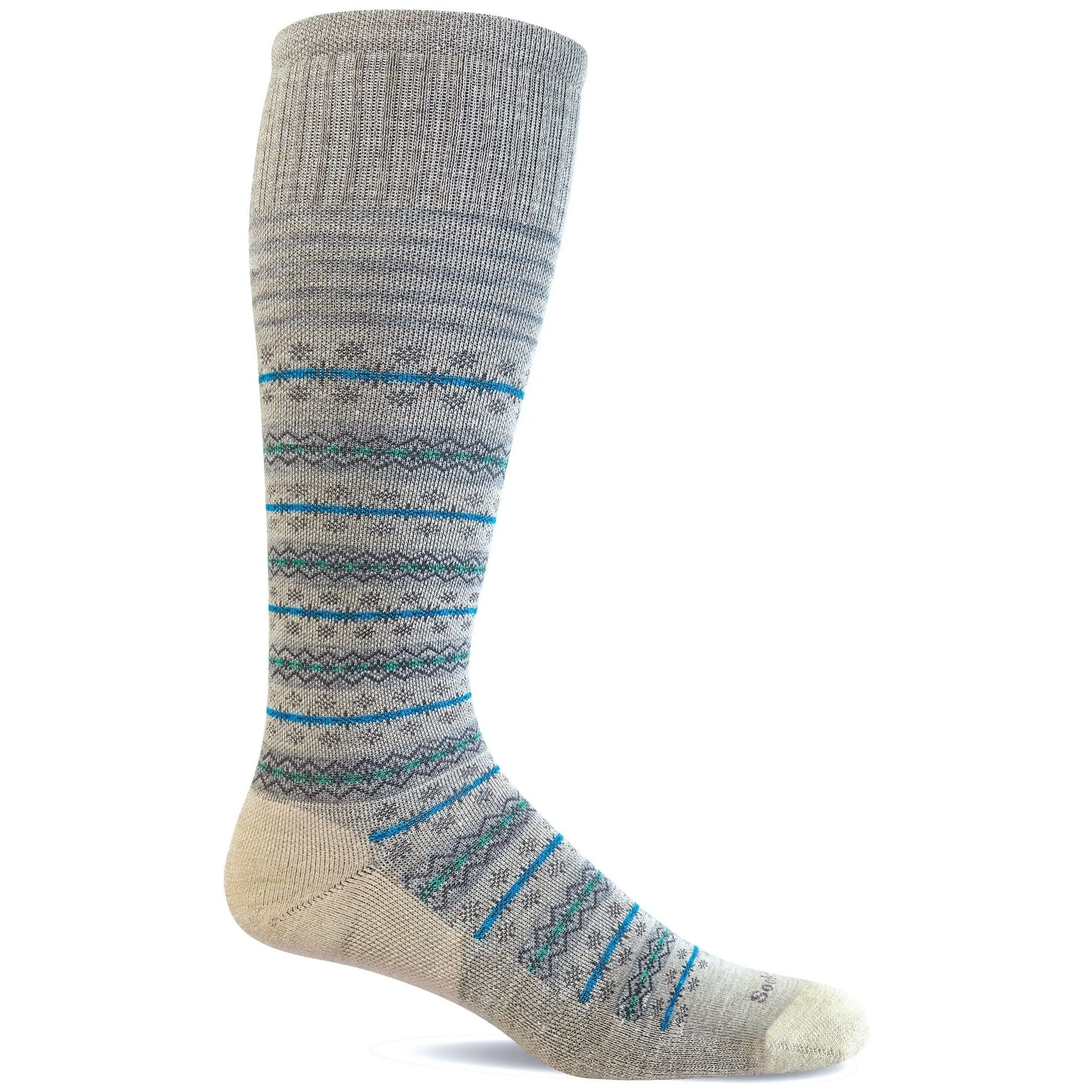 Sockwell Womens Mini Fairisle Moderate Compression Knee-High Socks