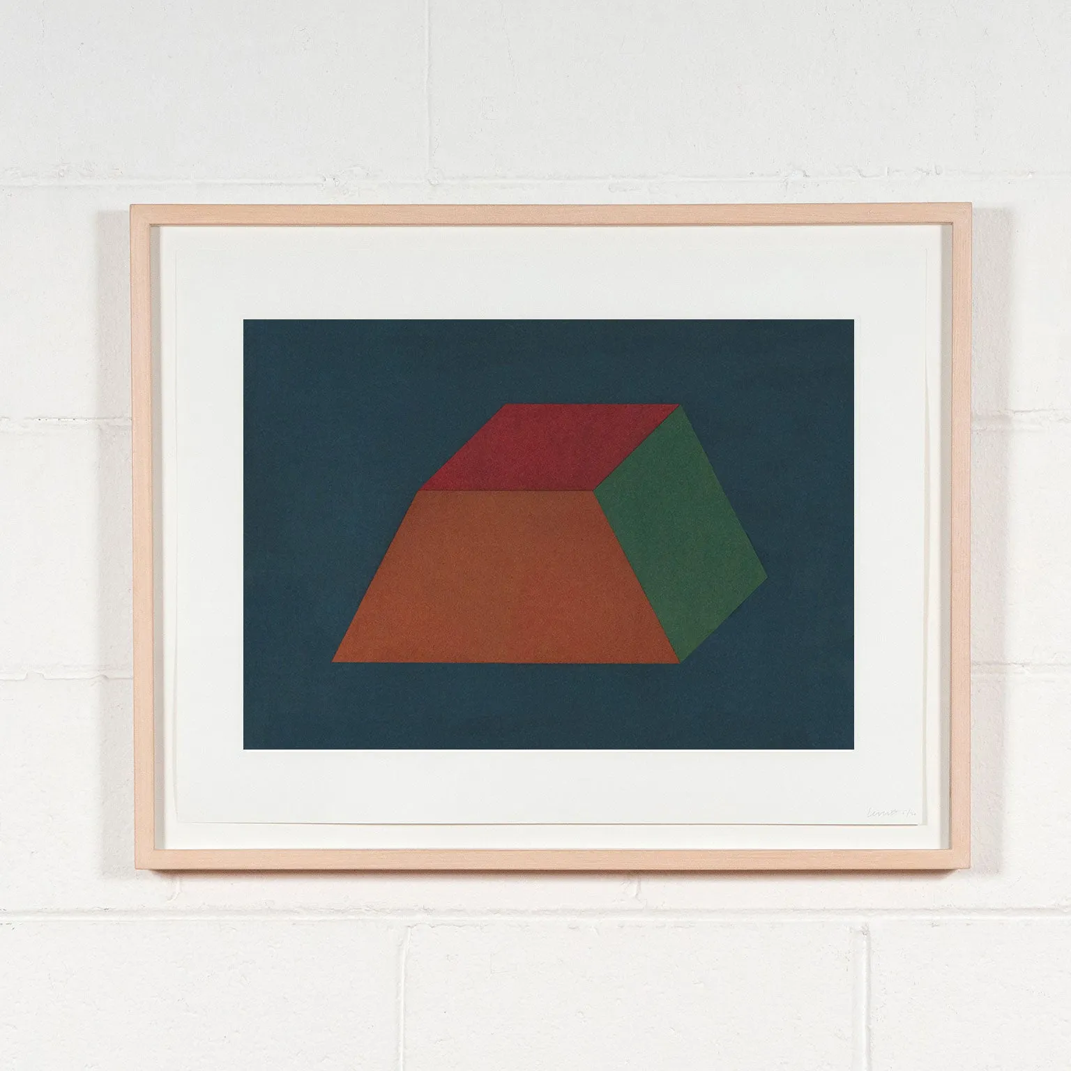 SOL LEWITT "PLATE #03" AQUATINT, 1990