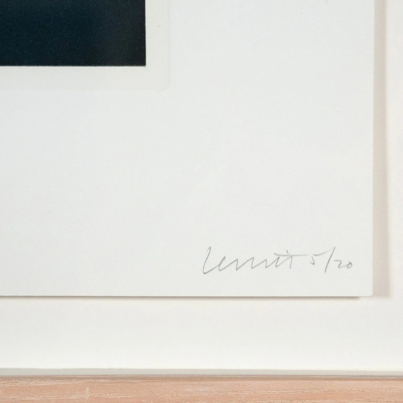 SOL LEWITT "PLATE #03" AQUATINT, 1990