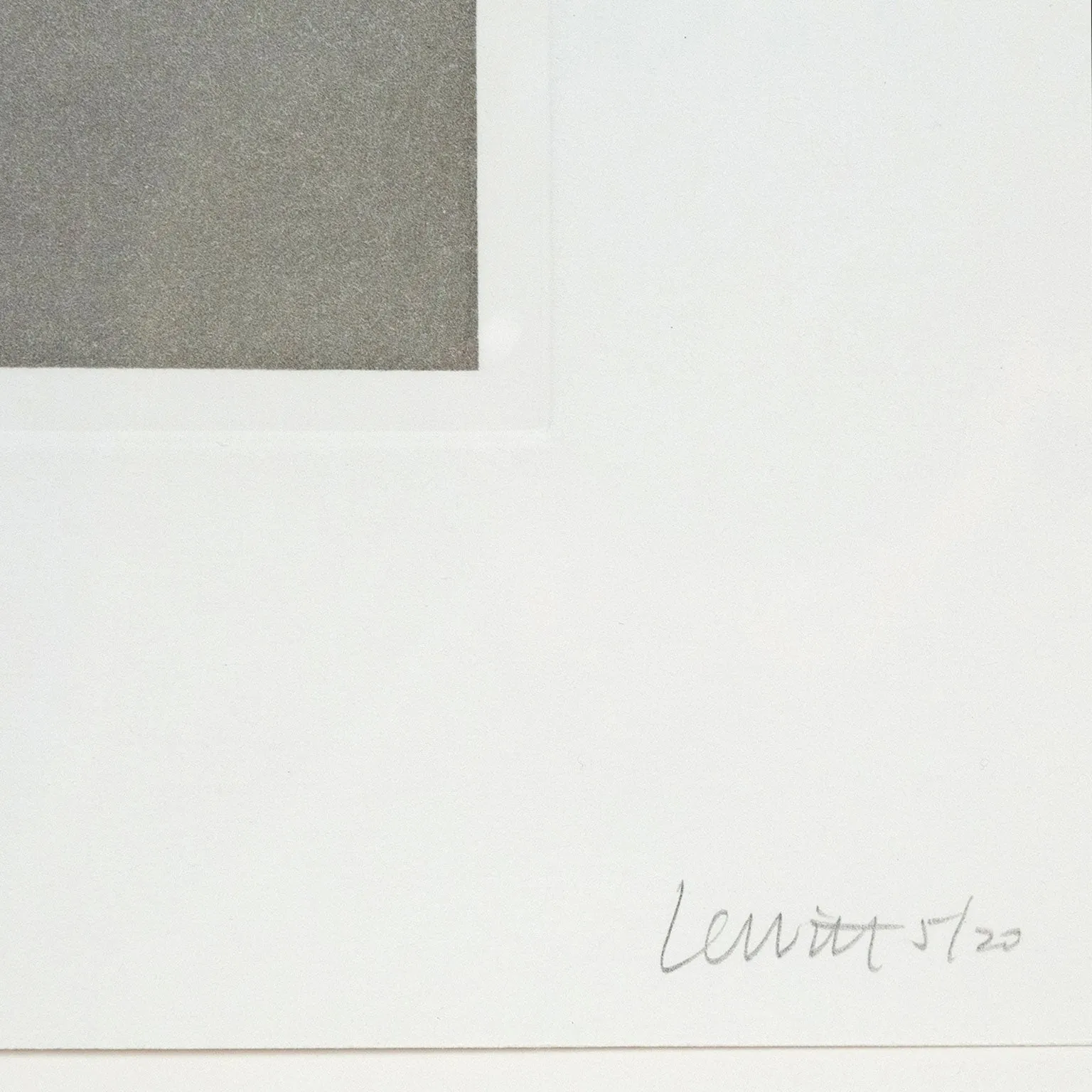 SOL LEWITT "PLATE #05" AQUATINT, 1990