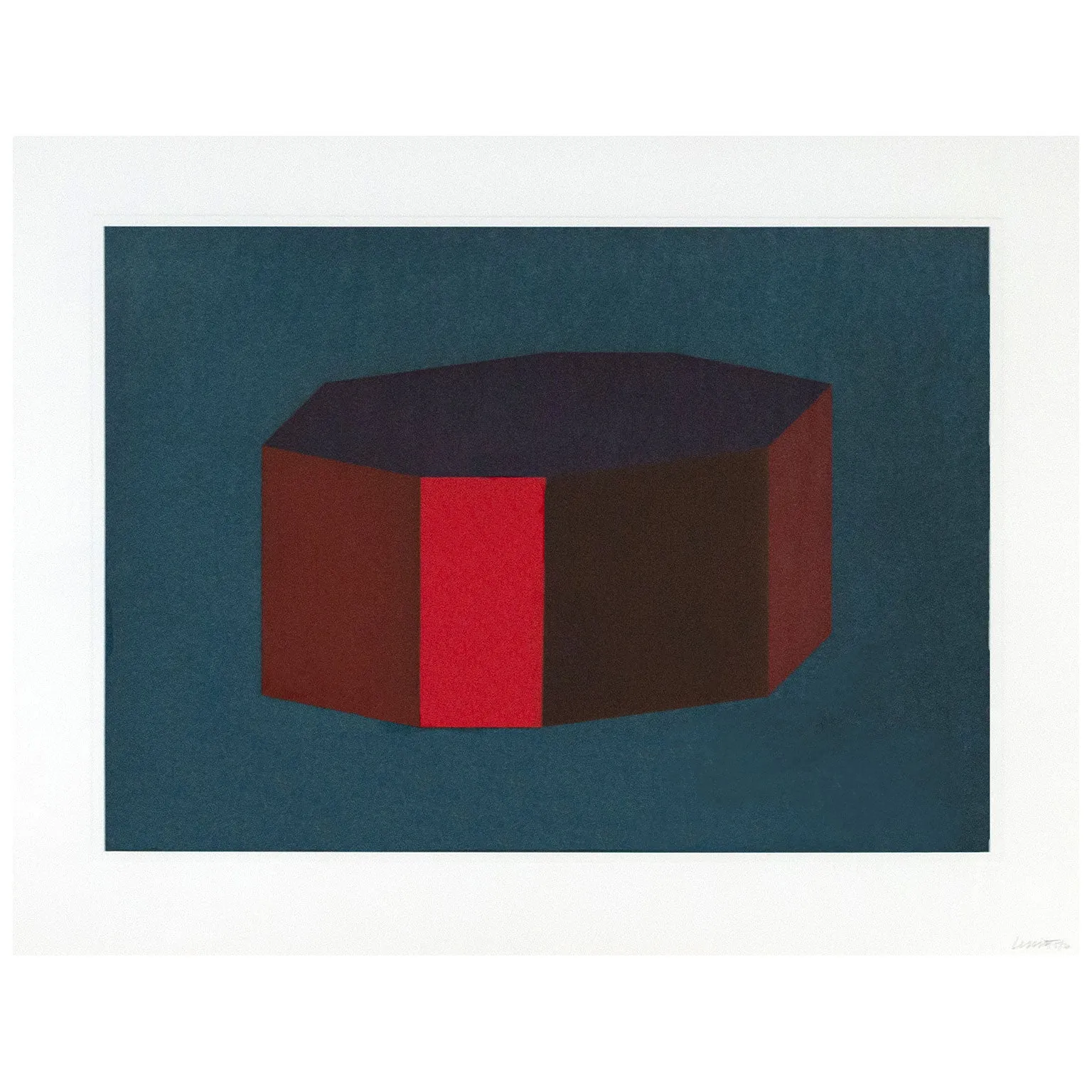 SOL LEWITT "PLATE #12" AQUATINT, 1990