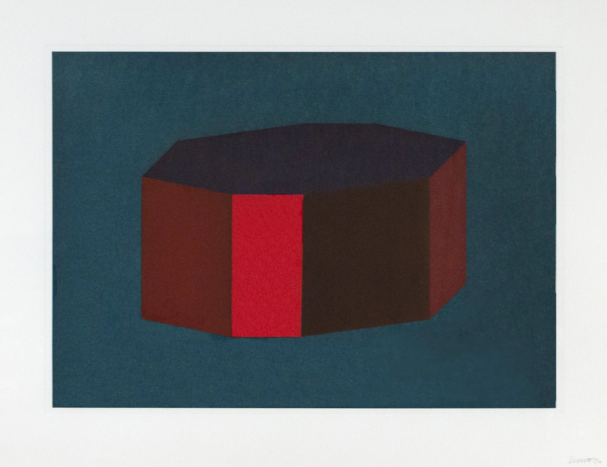 SOL LEWITT "PLATE #12" AQUATINT, 1990