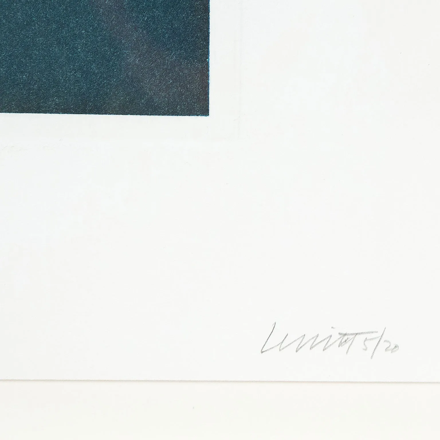 SOL LEWITT "PLATE #12" AQUATINT, 1990