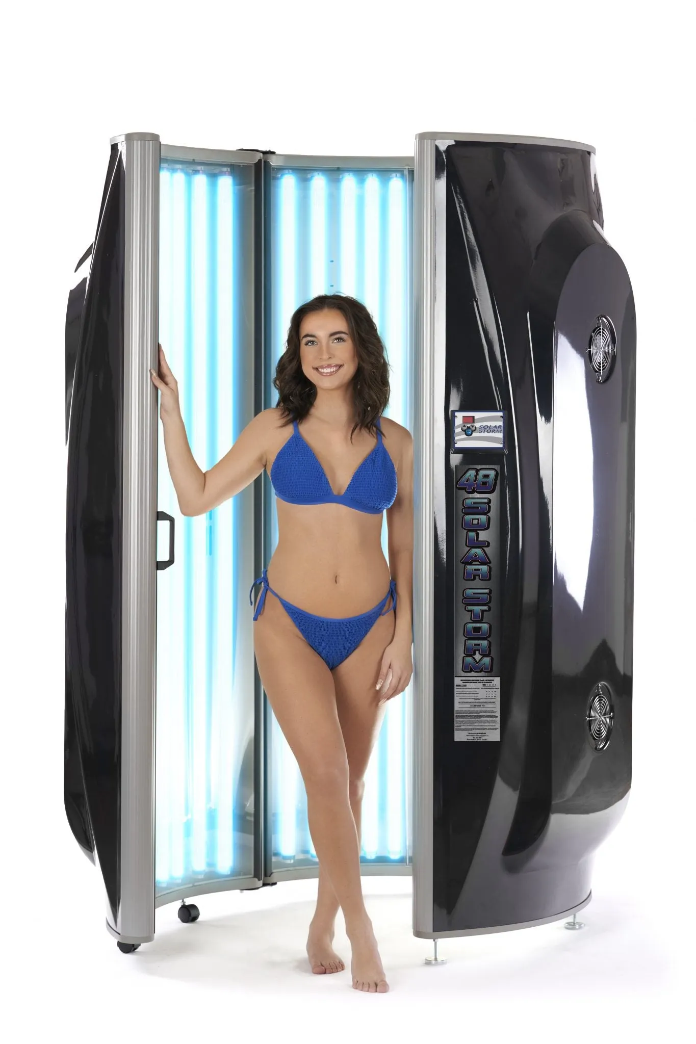 Solar Storm 48ST Wolff Lamp Stand-Up Commercial Tanning Booth