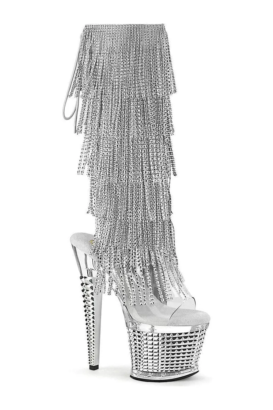 SPECTATOR-2017RSF Knee Boot | Clear Vinyl