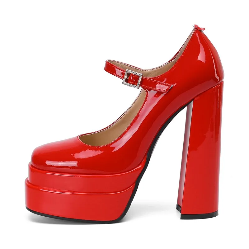 Spring Autumn Women chunky heels Sandals Platform
