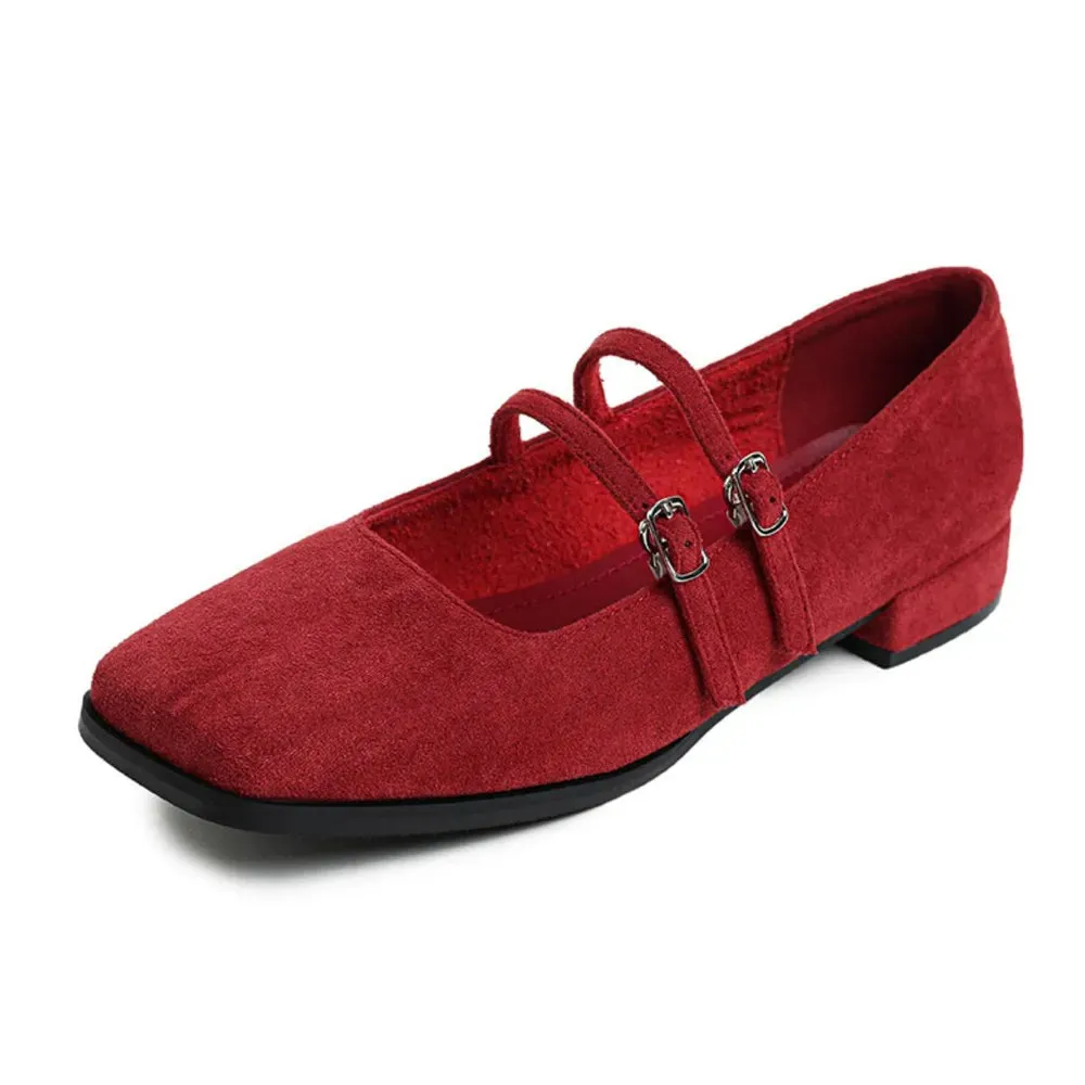 Square Toe Flats Loafers
