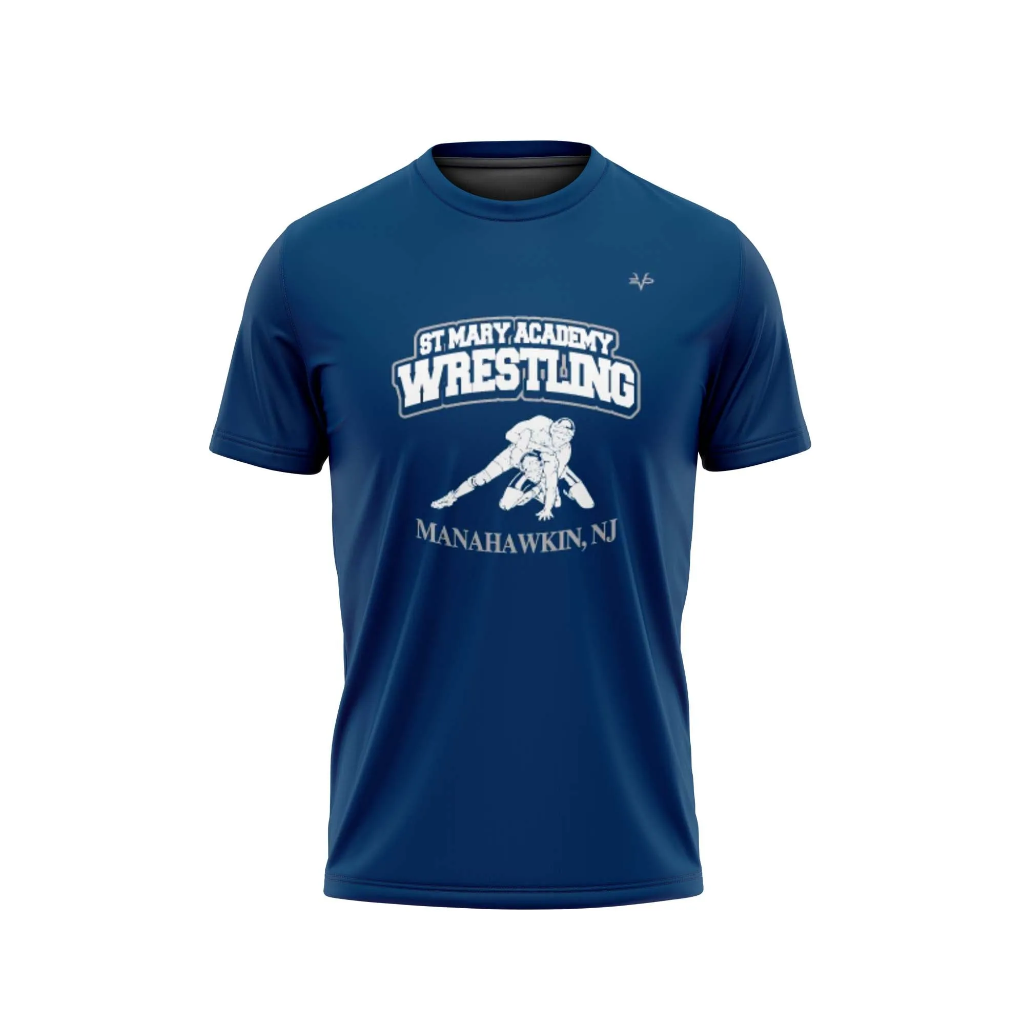 ST. MARY ACADEMY CREW NECK SHIRT (NAVY - SIMPLE)