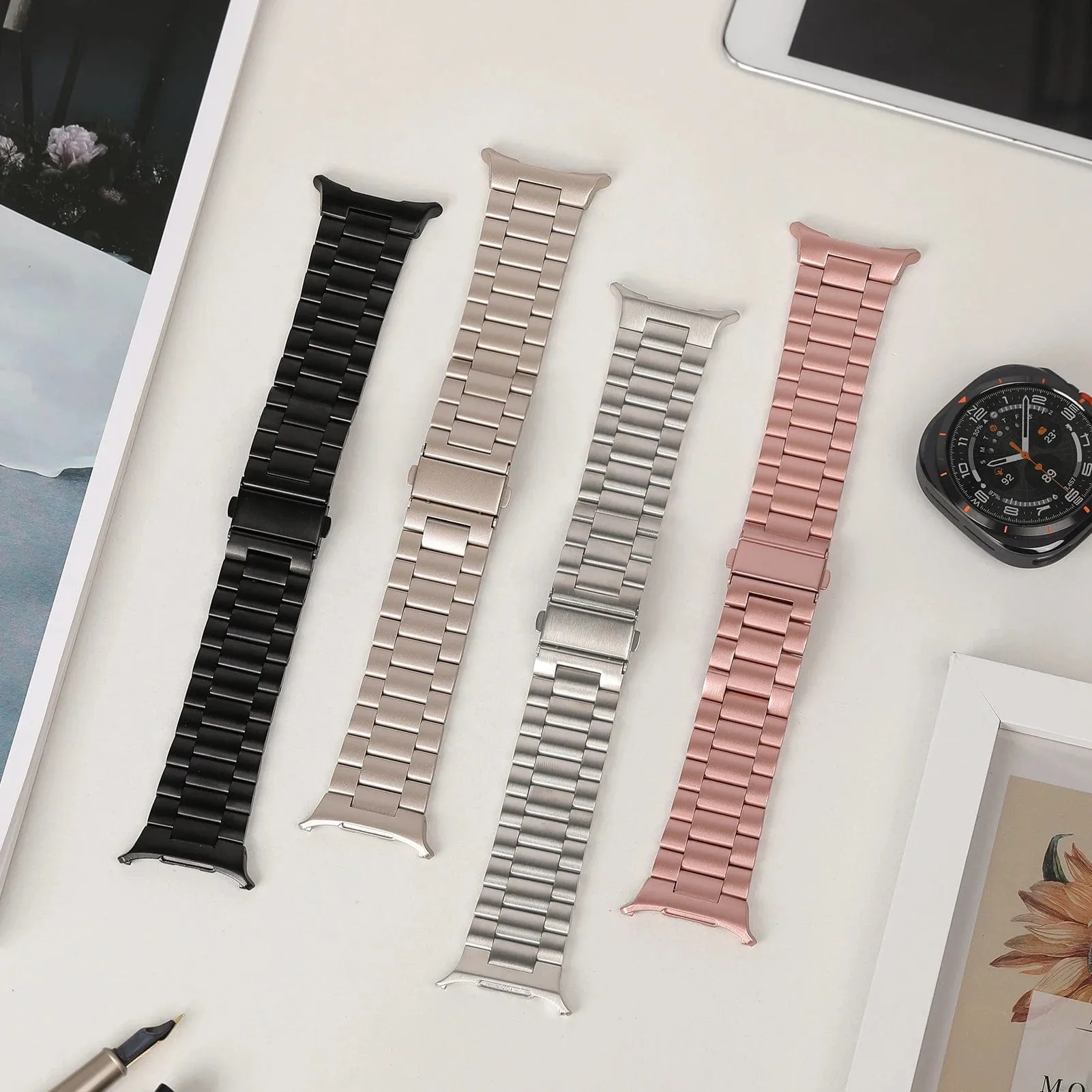 Stainless Steel Watch Band For Samsung Watch 7 Ultra