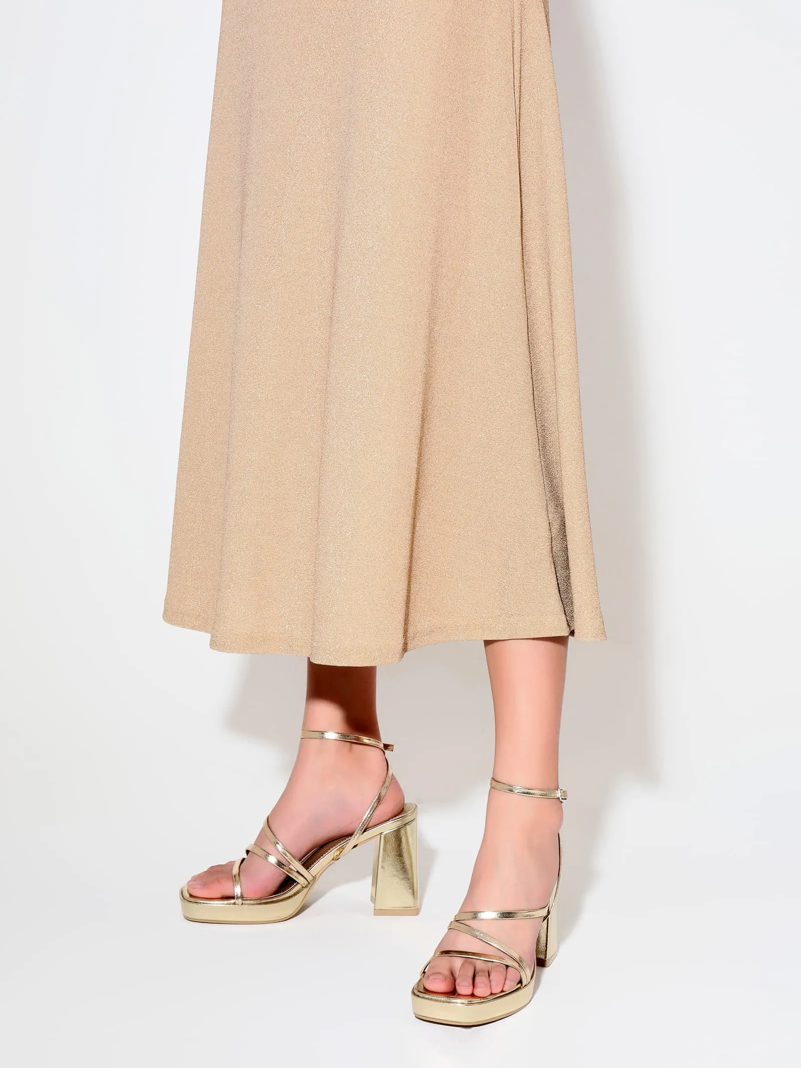 Strappy Platform Heels for Women