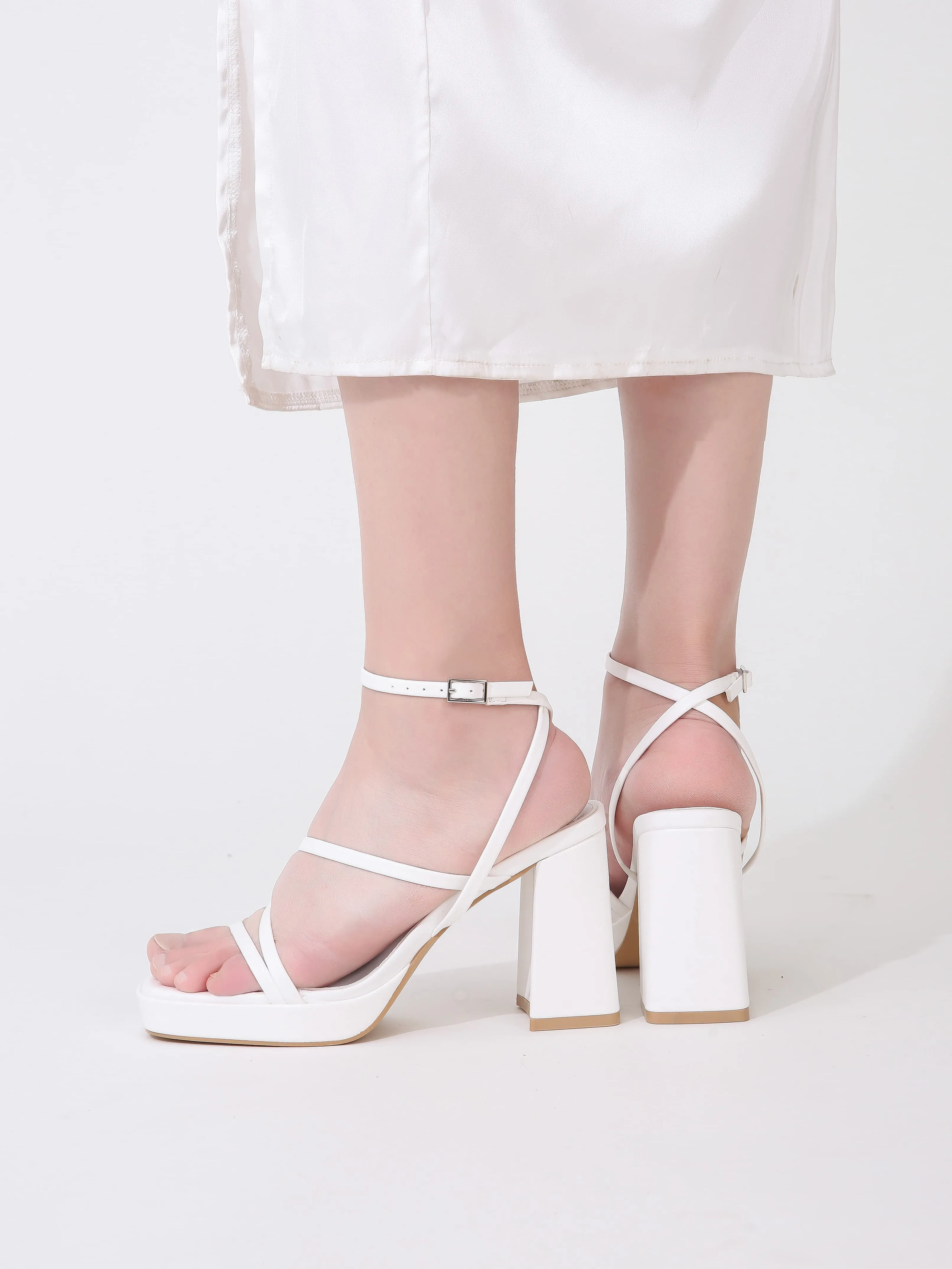 Strappy Platform Heels for Women