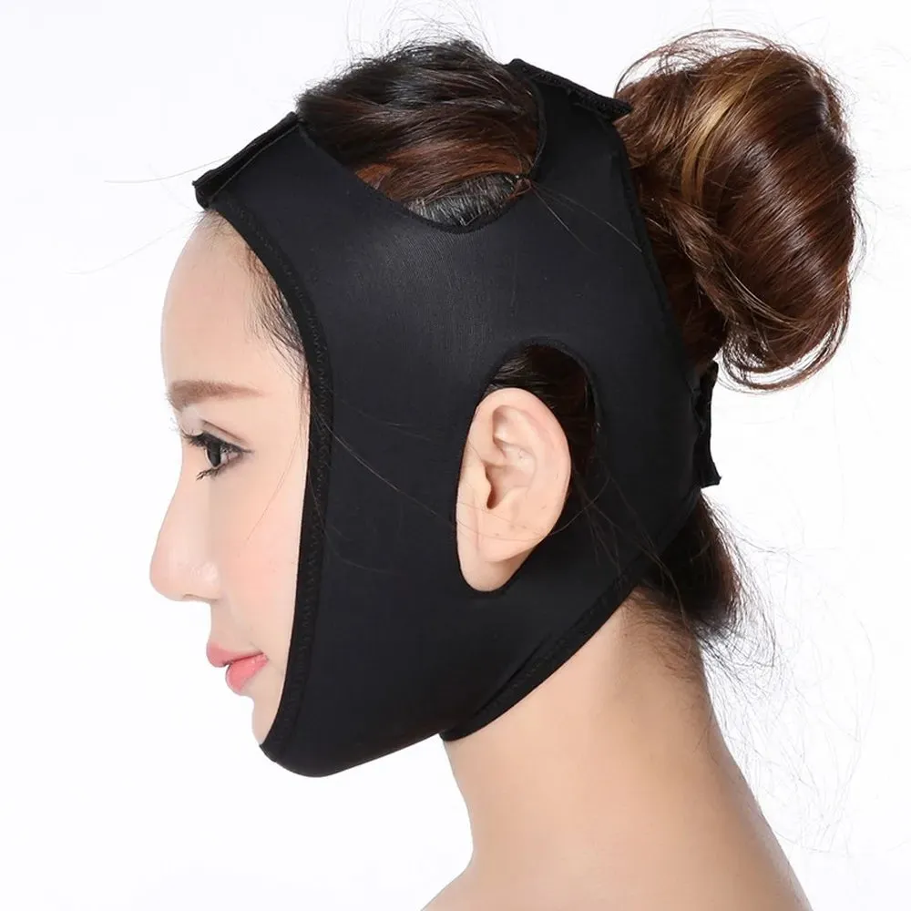 Stretchy Face Lifting Bandage V Line Elastic Face Shaper for Women Chin Cheek Lift Up Belt Facial Massager Strap Face Skin Care Beauty Tools