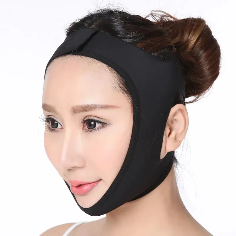 Stretchy Face Lifting Bandage V Line Elastic Face Shaper for Women Chin Cheek Lift Up Belt Facial Massager Strap Face Skin Care Beauty Tools