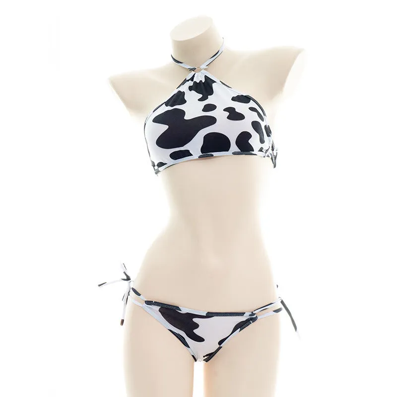 Summer Cow Print Bikini Swimwear