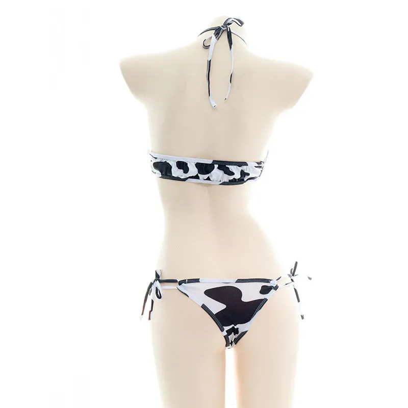 Summer Cow Print Bikini Swimwear