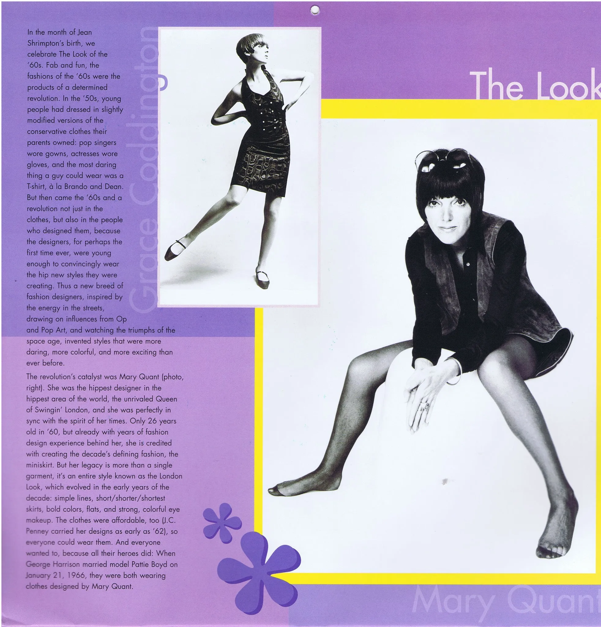 Swingin' Chicks of the 60's Autographed Calendar