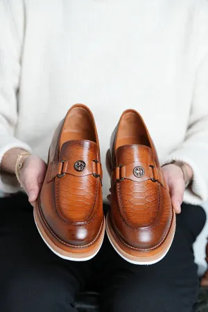 Tan Shaded Casual Loafers
