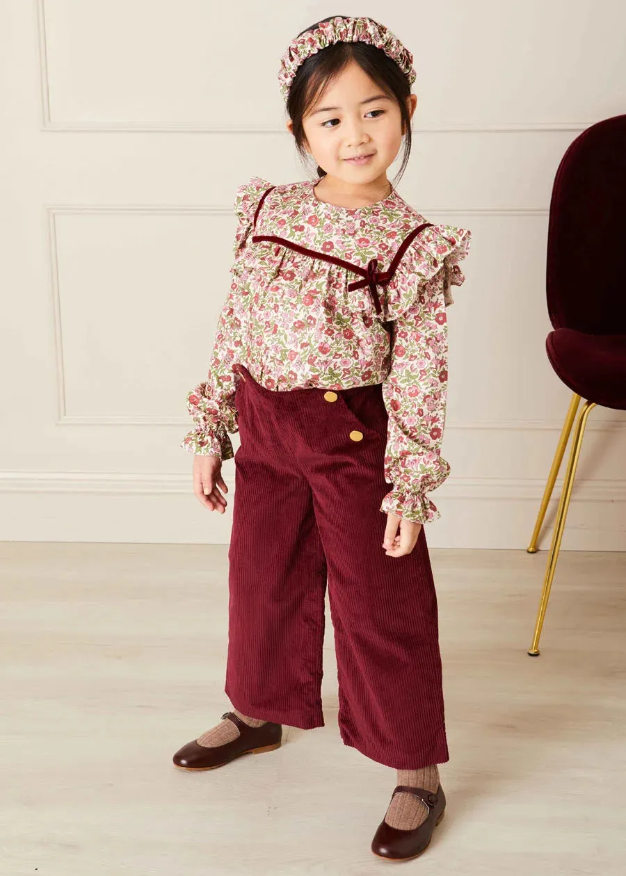 The Daphne Floral Blouse Girl Look