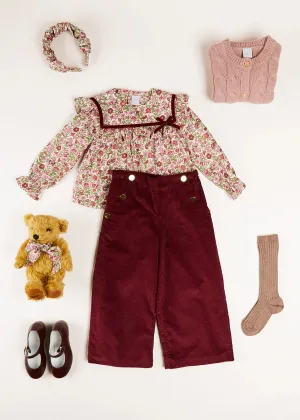 The Daphne Floral Blouse Girl Look