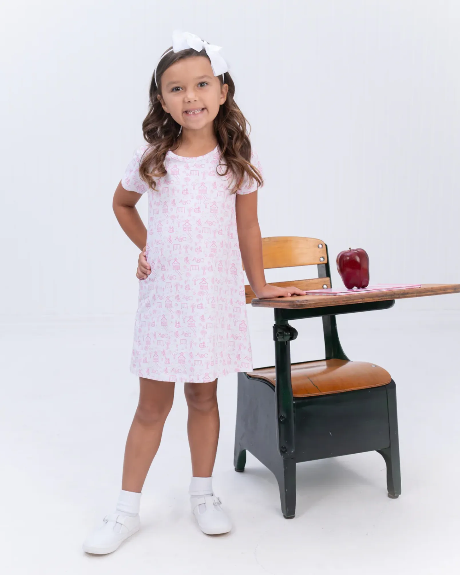 The Oaks: Mary Chase Dress - Pink Playground