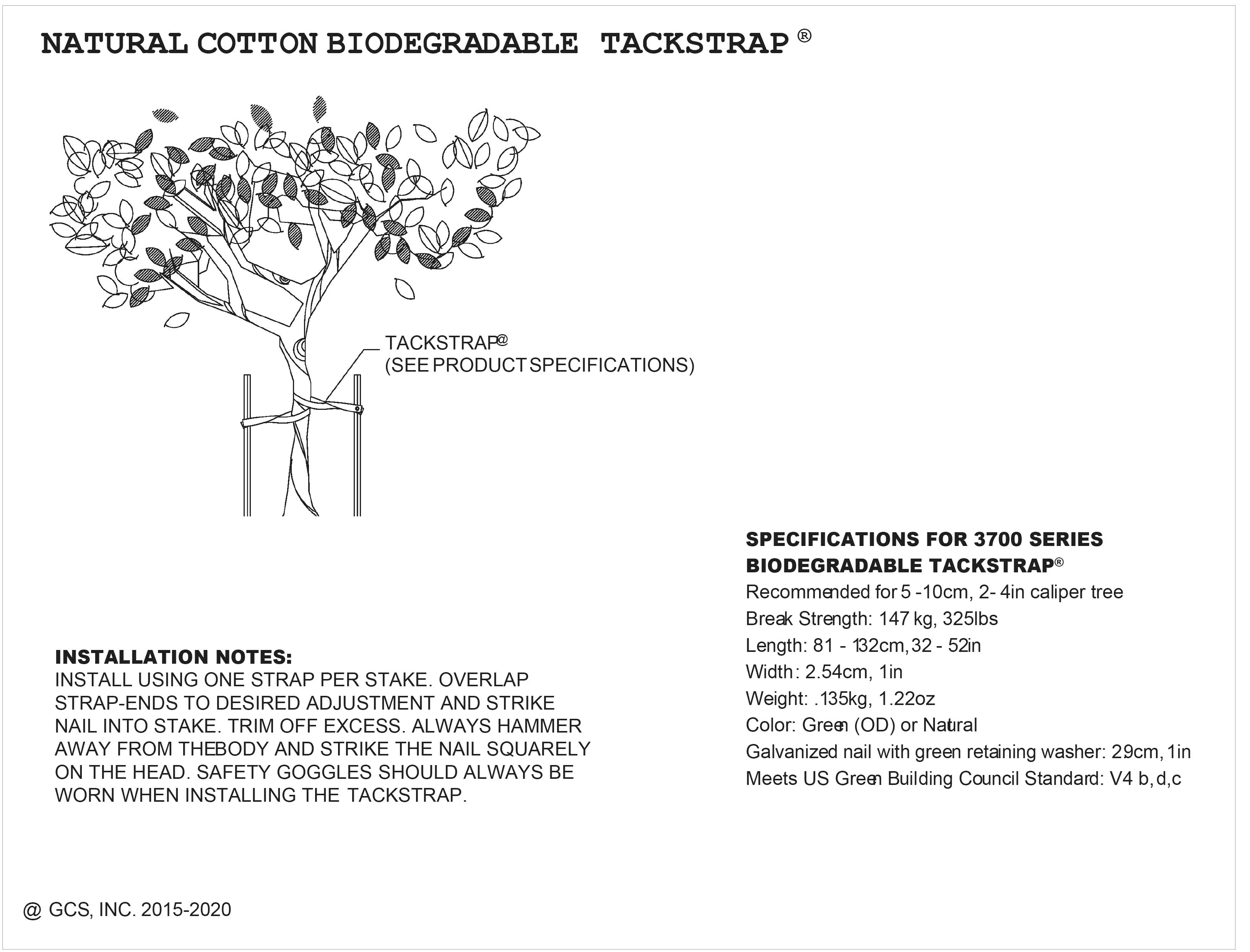 The Original Tackstrap® High Performance Biodegradable Cotton Tree Straps