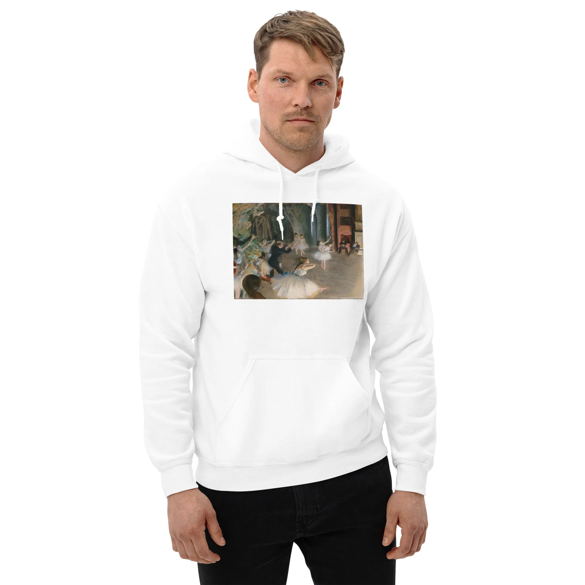 The Rehearsal Onstage by Edgar Degas Hoodie