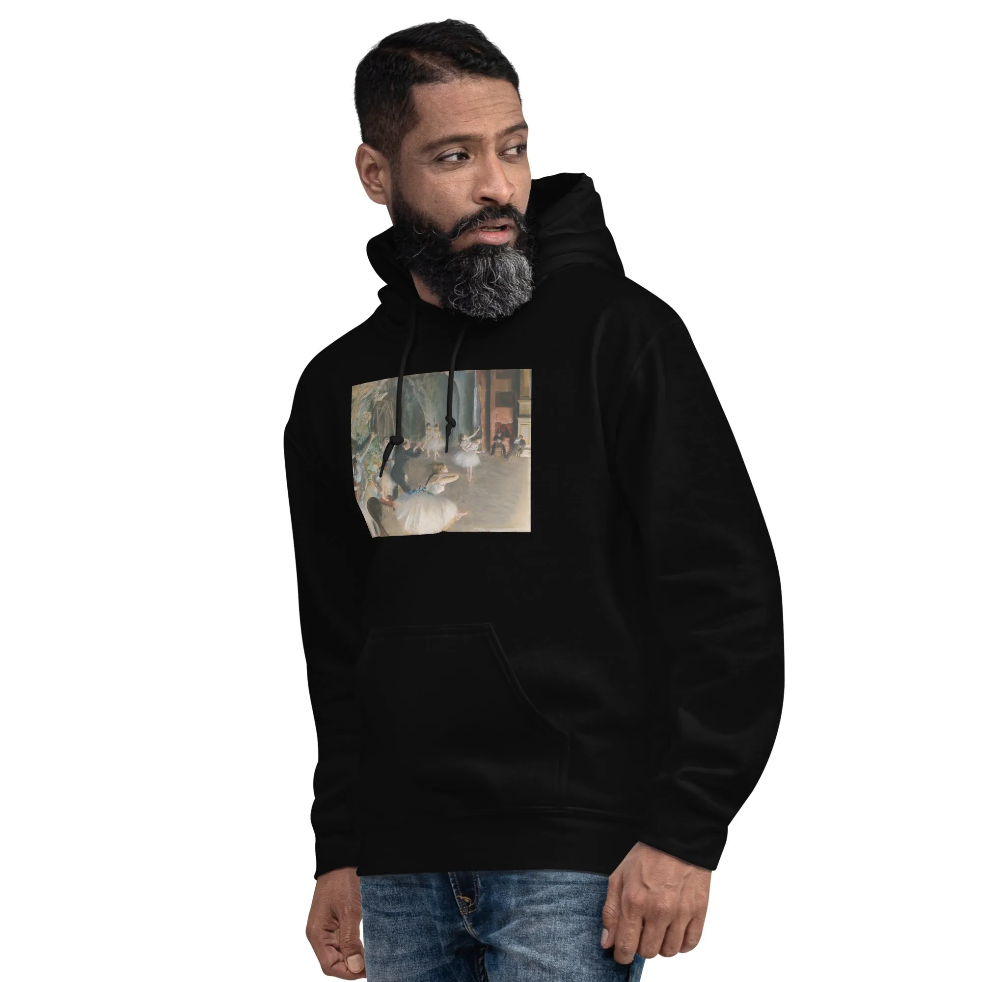 The Rehearsal Onstage by Edgar Degas Hoodie