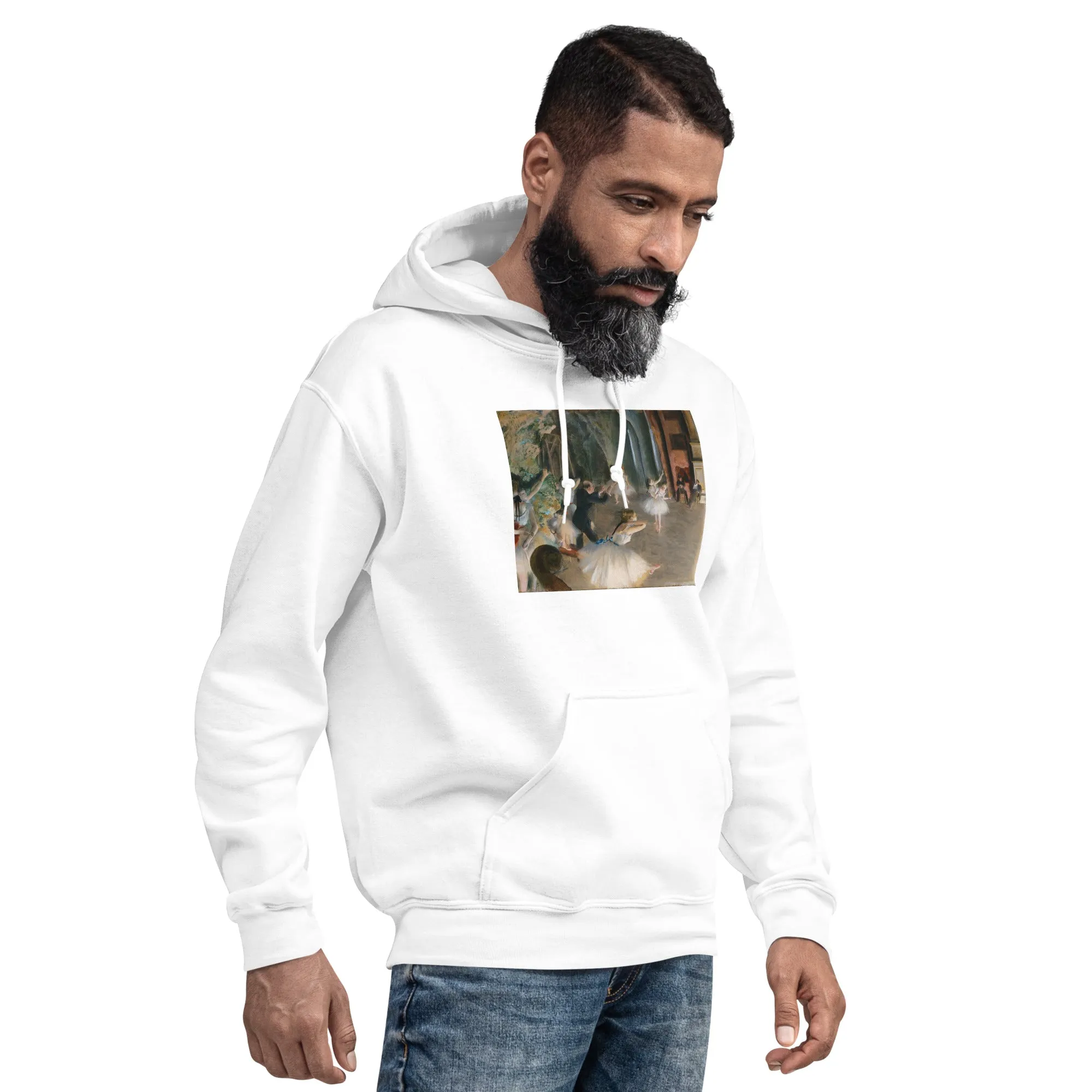 The Rehearsal Onstage by Edgar Degas Hoodie