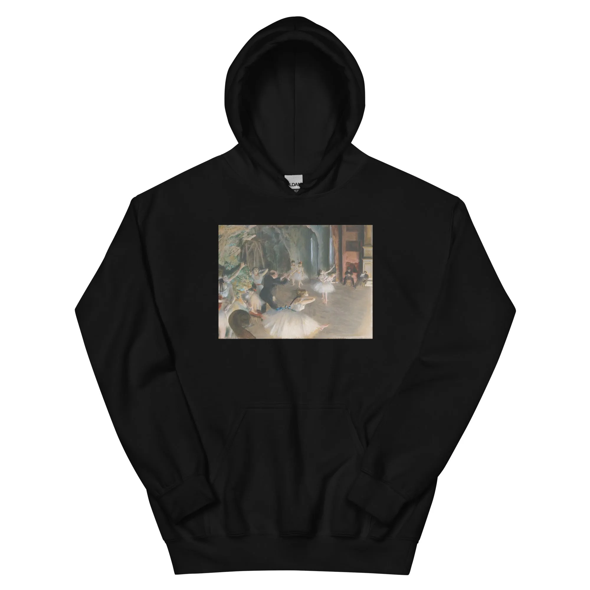 The Rehearsal Onstage by Edgar Degas Hoodie