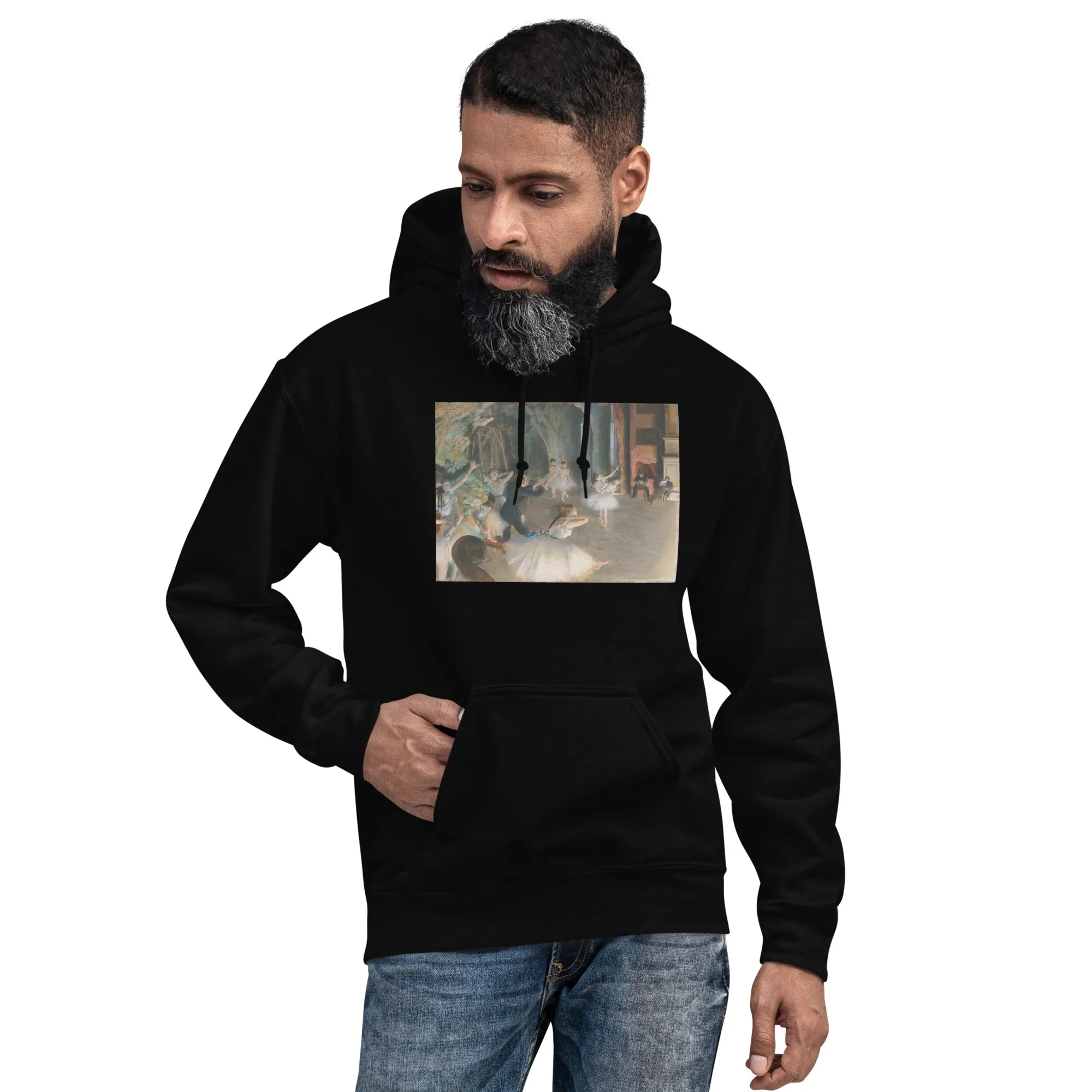 The Rehearsal Onstage by Edgar Degas Hoodie