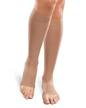 Therafirm Unisex Open Toe Knee Highs 20-30 mmHg