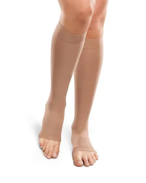 Therafirm Unisex Open Toe Knee Highs Firm 30-40 mmHg