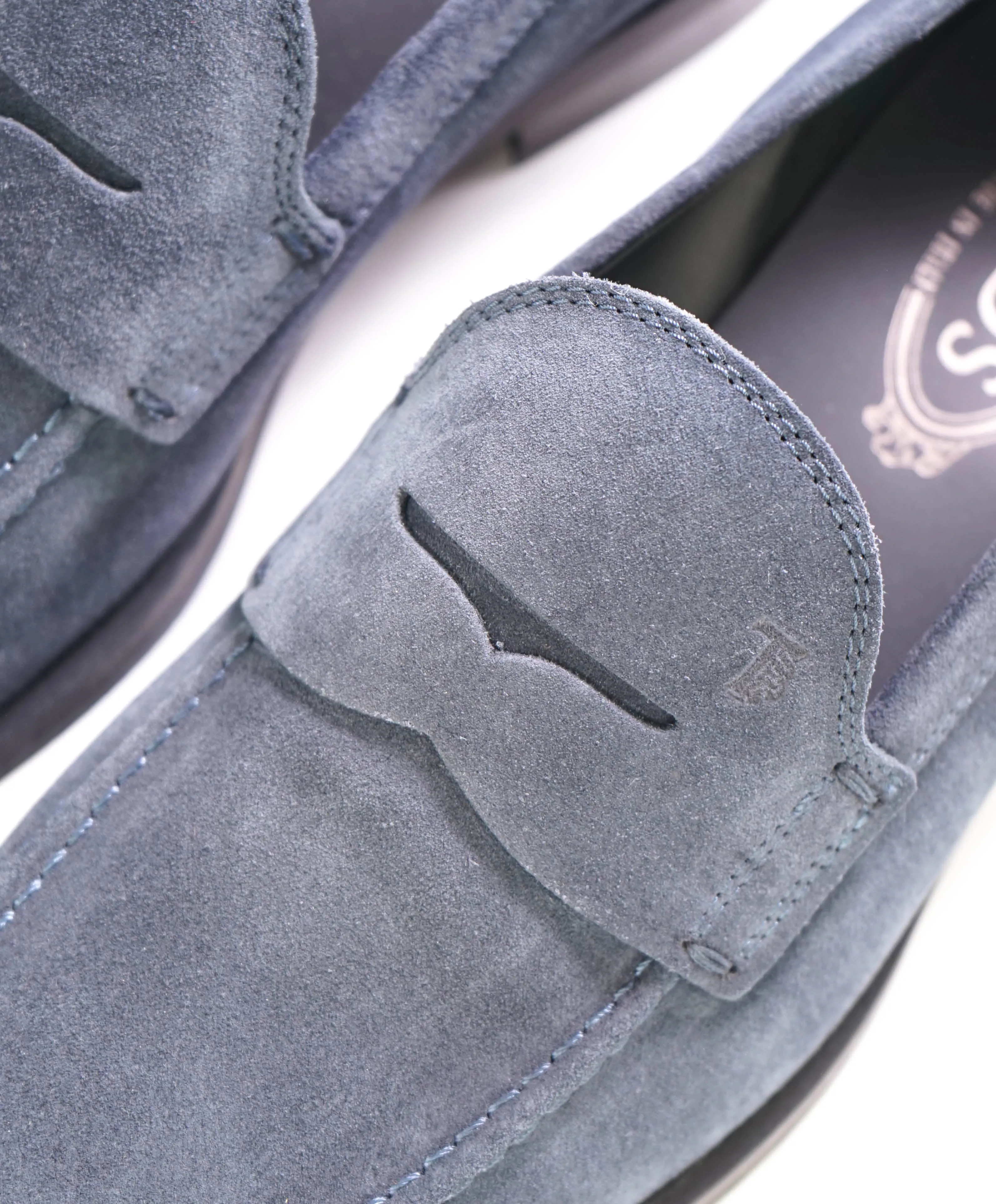 TOD’S - “Boston” Blue Suede Penny Loafers - 9 US