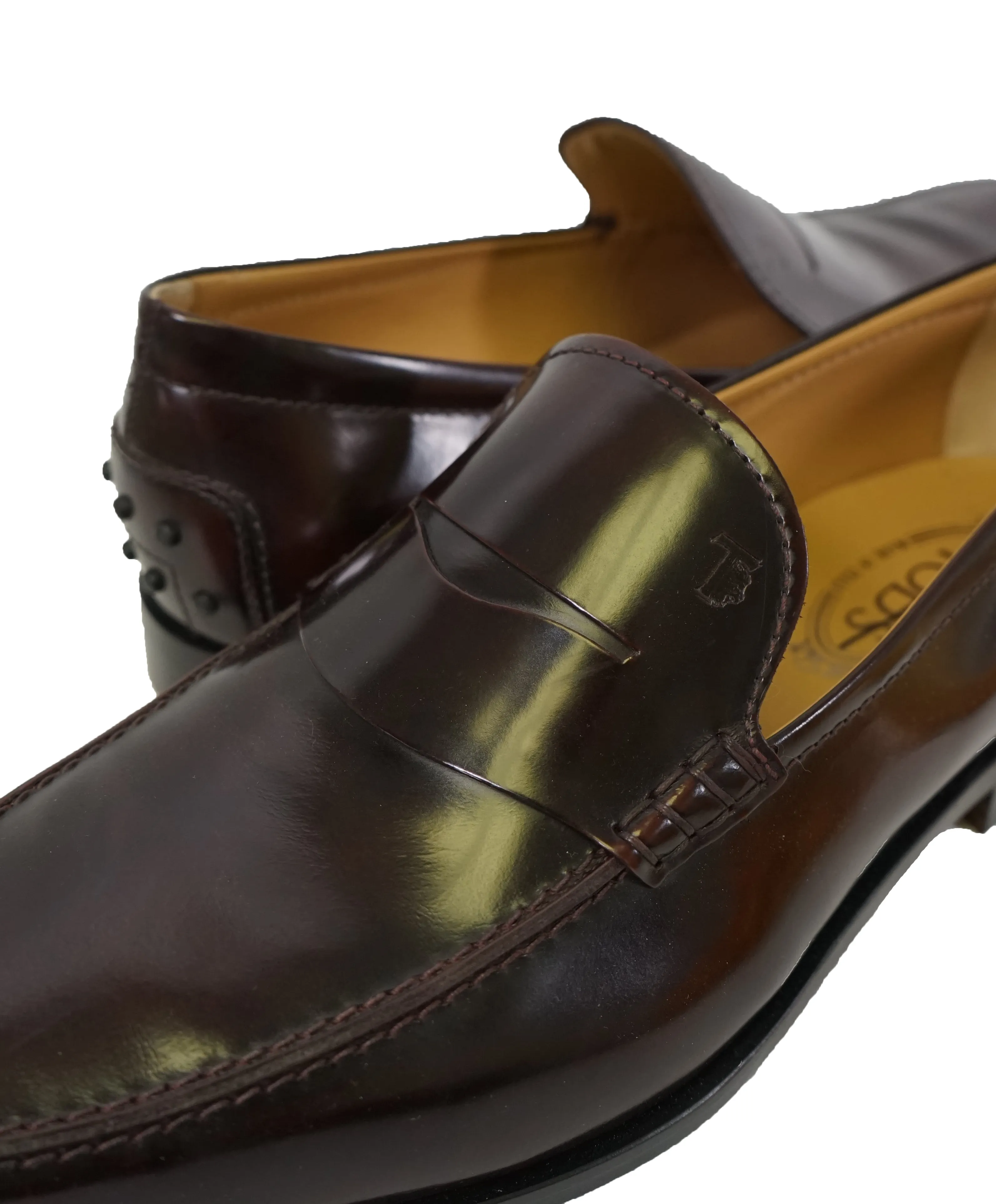 TOD’S - Brown Oxblood “Boston Devon” Driver Detailed Loafer - 12