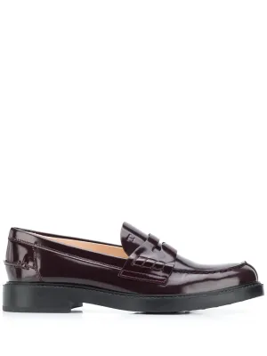 Tod's leather penny loafers