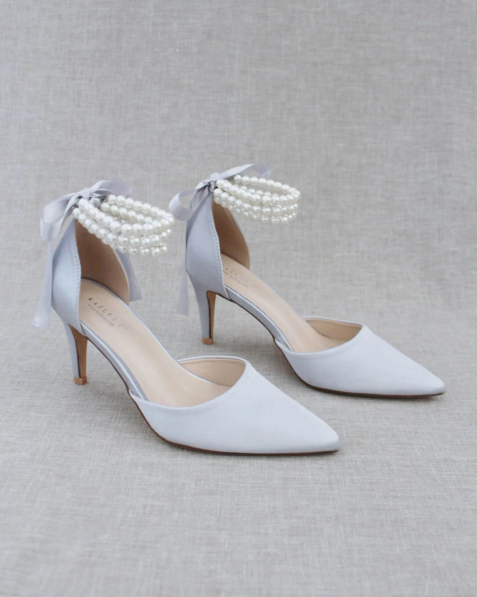Trinity Pearl Wrap Evening Shoes
