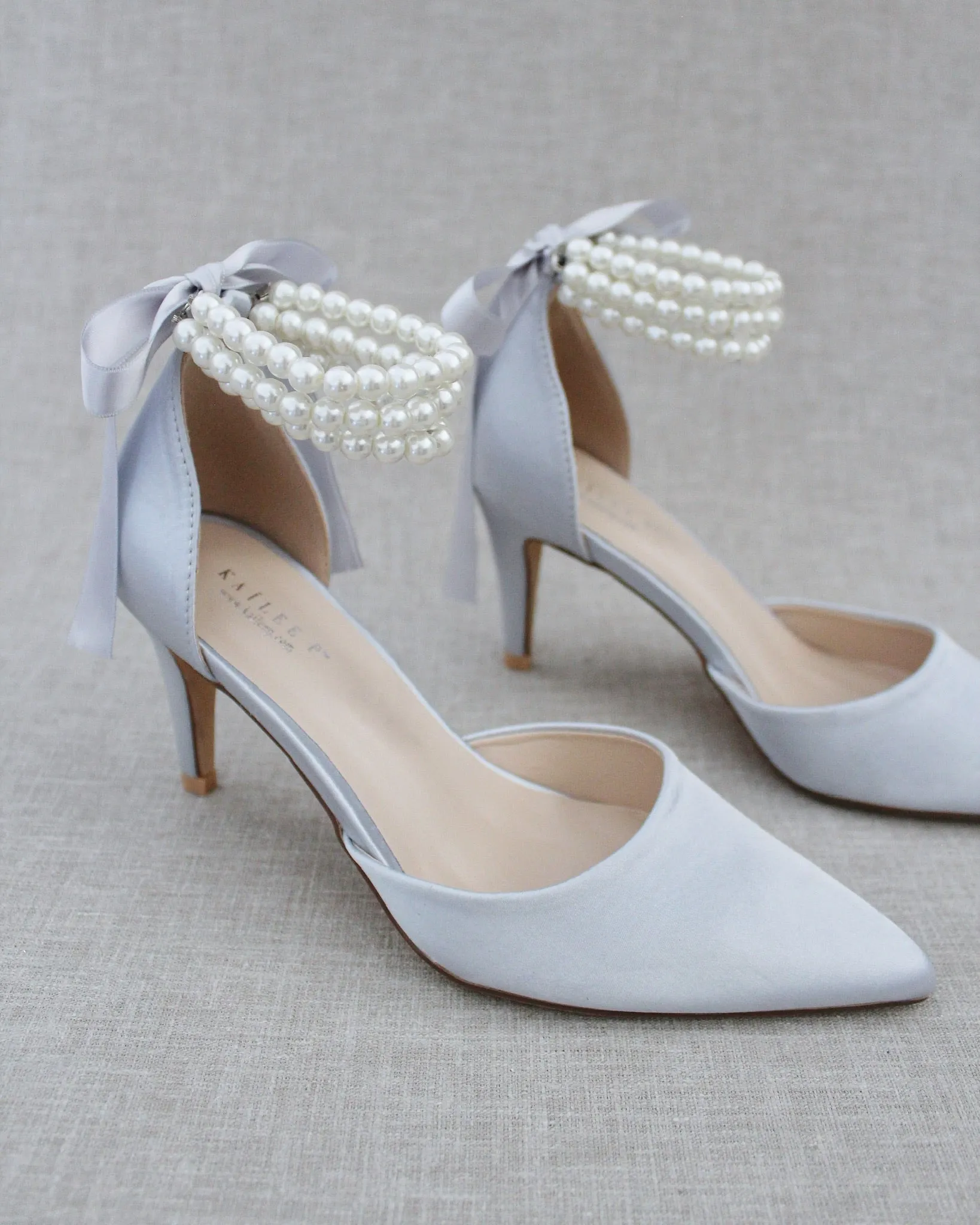 Trinity Pearl Wrap Evening Shoes