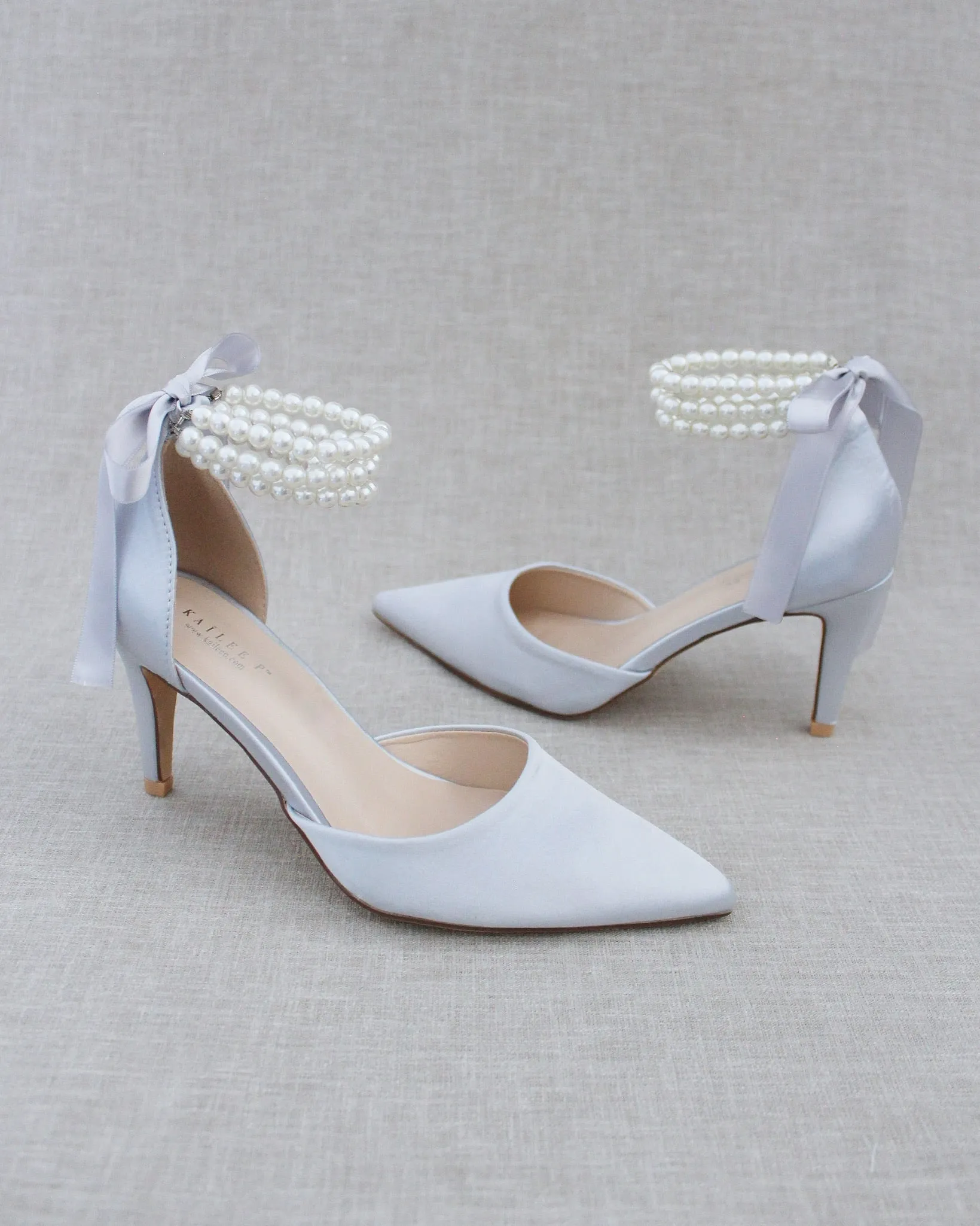 Trinity Pearl Wrap Evening Shoes