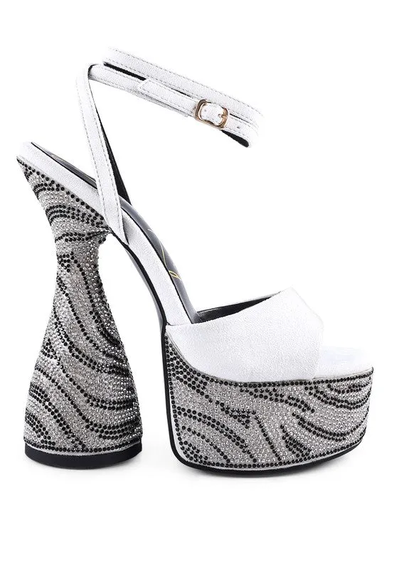 ULTRA PLATFORM DIAMANTE HEELS